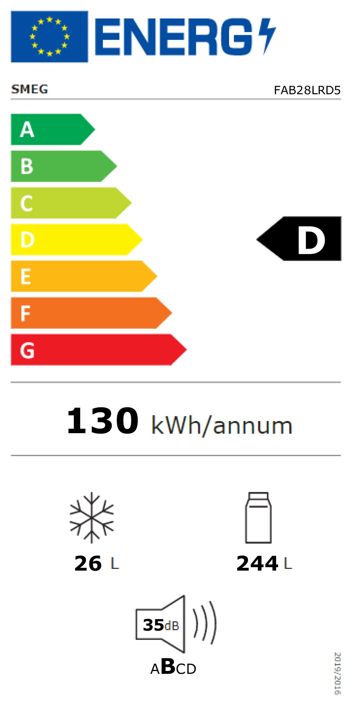 Réfrigérateur sur pied FAB28LRD5
