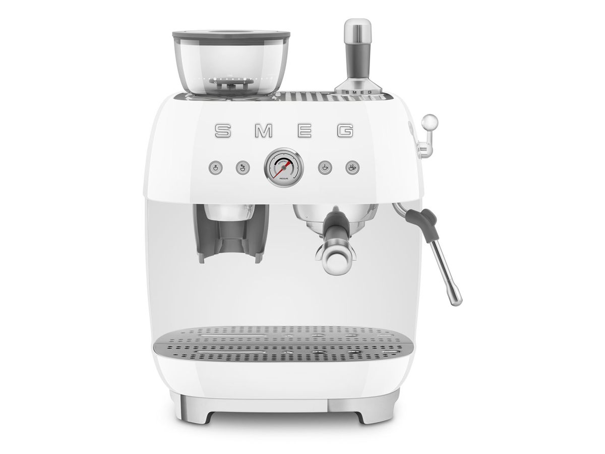 Machine à café Espresso avec broyeur 50's Style EGF03WHEU