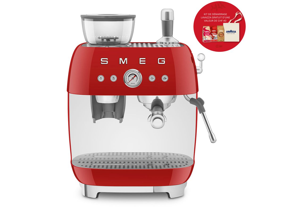 Espressomaschine mit Mahlwerk EGF03RDEU Lavazza-Edition