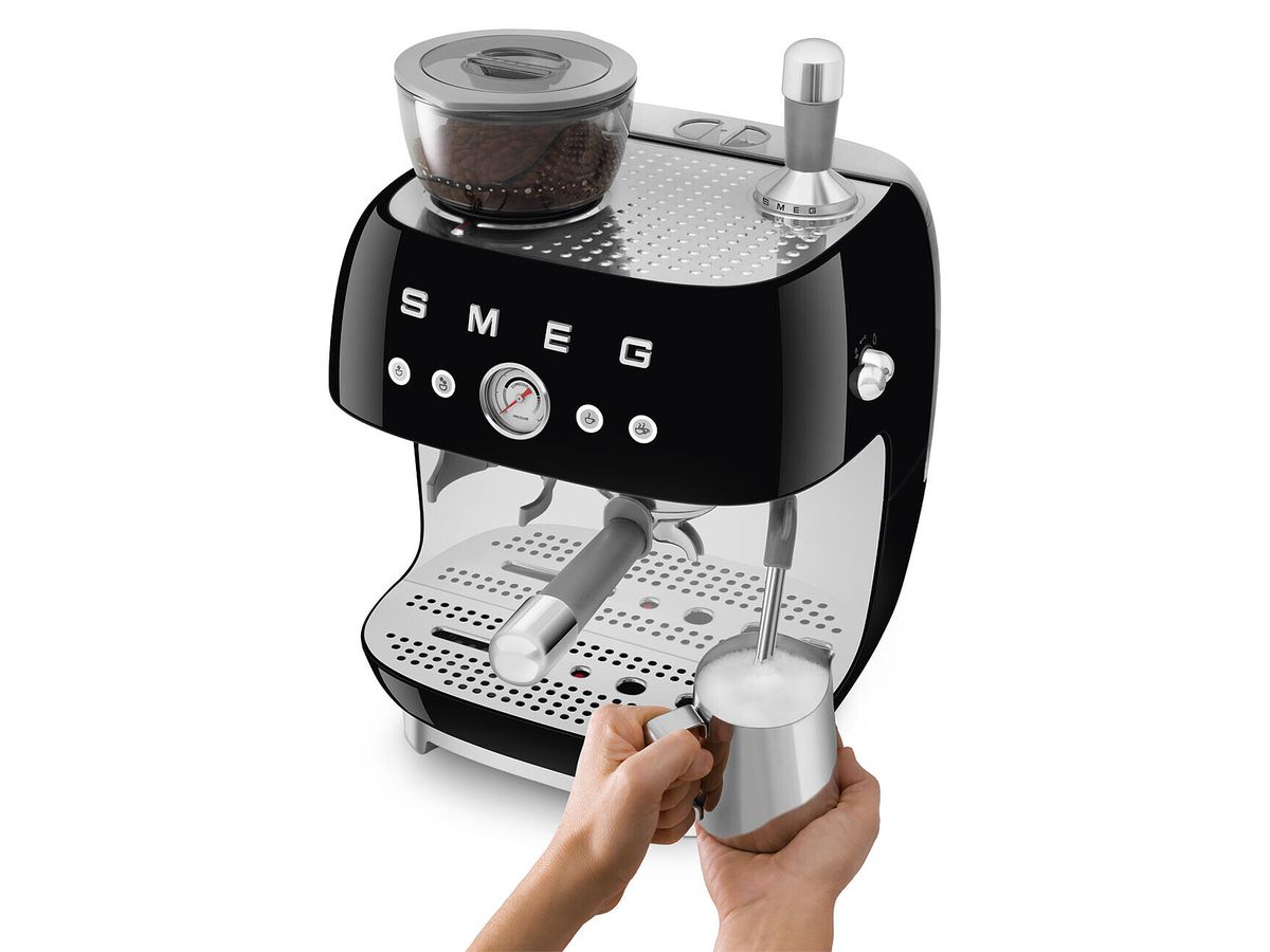 Espressomaschine mit Mahlwerk EGF03BLEU Lavazza-Edition