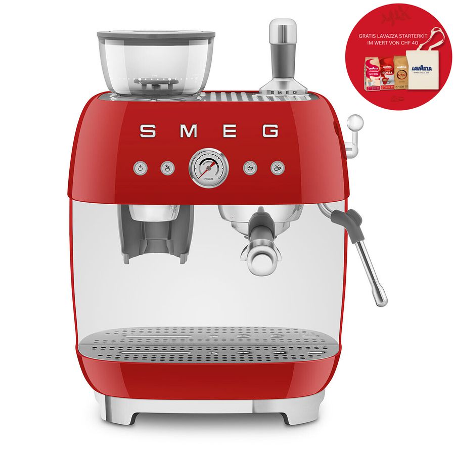 Machine à café Espresso avec broyeur EGF03RDEU Édition-Lavazza