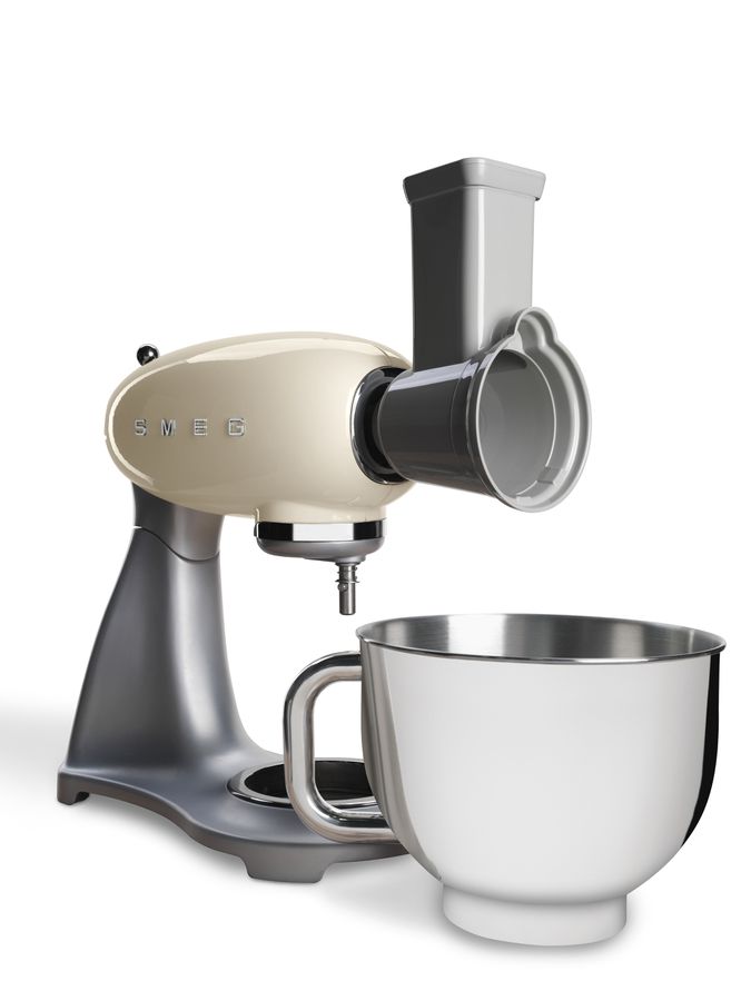 4 Edelstahl-Vorsätze zum Schneiden und Raspeln für Küchenmaschine SMSG01